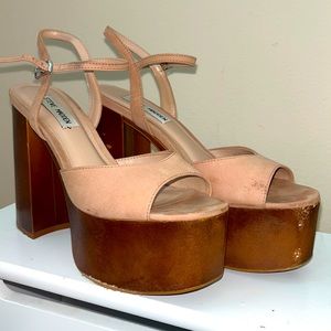 Steve Madden Heels with Wooden Platform